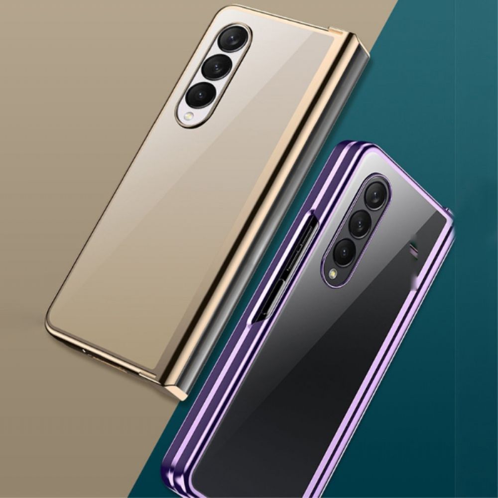 Telefoonhoesje voor Samsung Galaxy Z Fold 4 Heldere Metalen Scharnieren