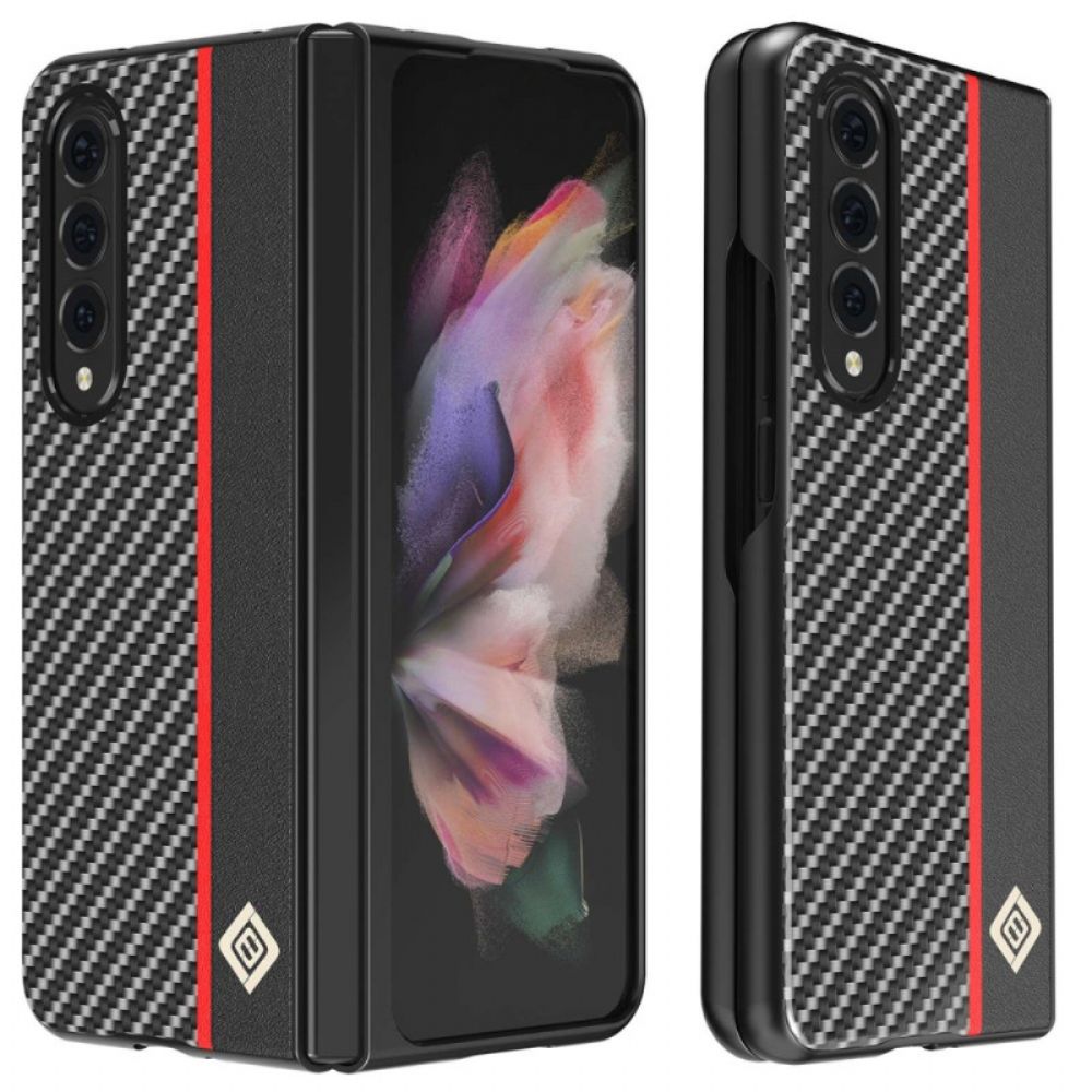 Telefoonhoesje voor Samsung Galaxy Z Fold 4 Koolstofvezellijn Lc. Imeeke