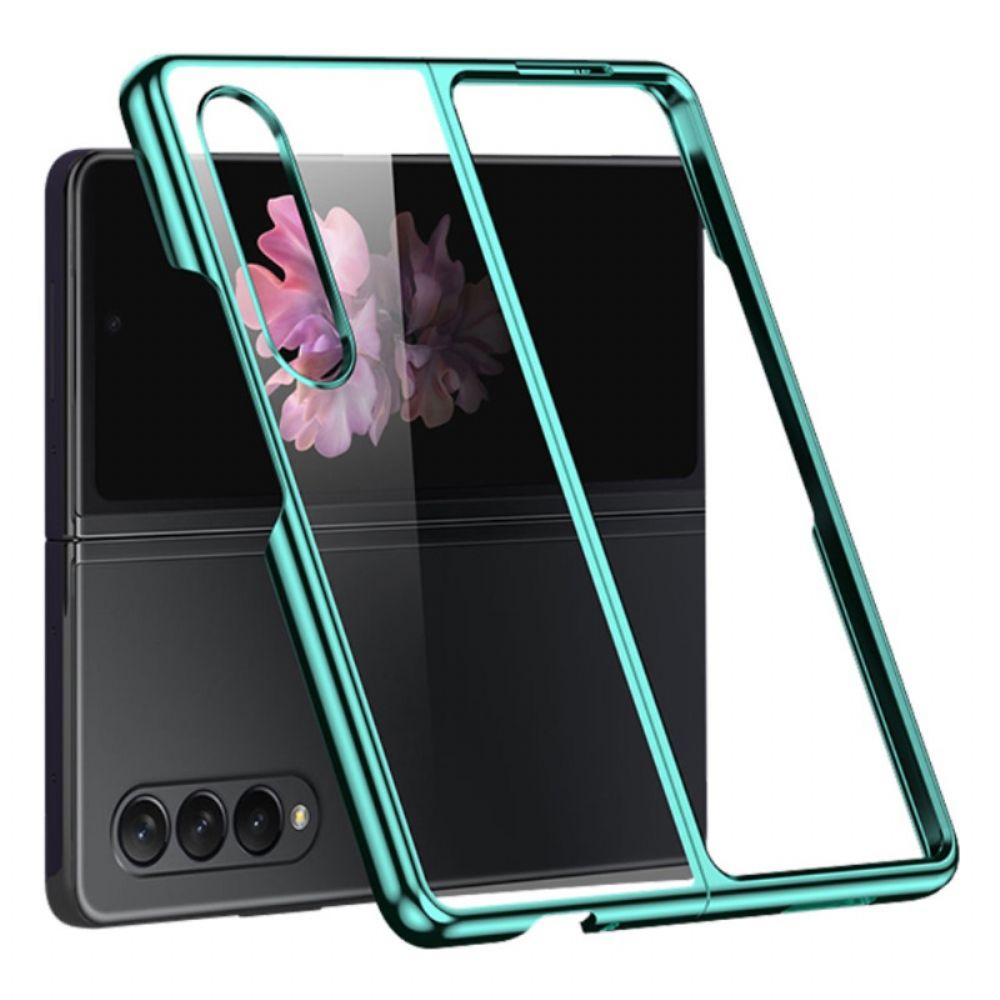 Telefoonhoesje voor Samsung Galaxy Z Fold 4 Transparant Metaal