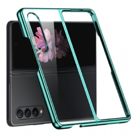 Telefoonhoesje voor Samsung Galaxy Z Fold 4 Transparant Metaal