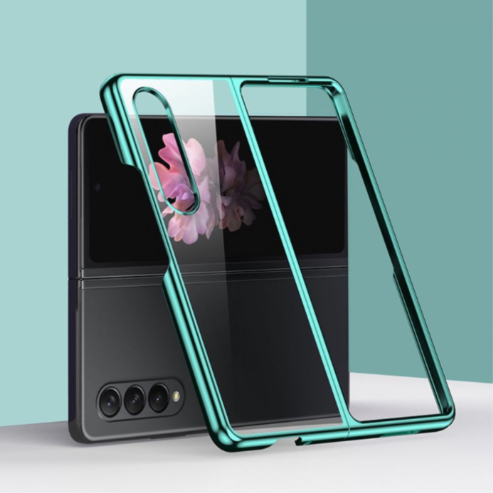 Telefoonhoesje voor Samsung Galaxy Z Fold 4 Transparant Metaal