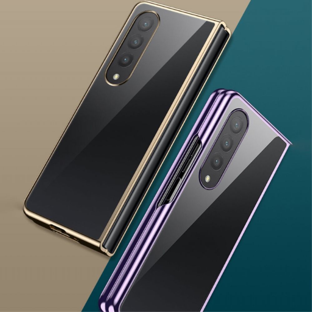 Telefoonhoesje voor Samsung Galaxy Z Fold 4 Transparant Metaal