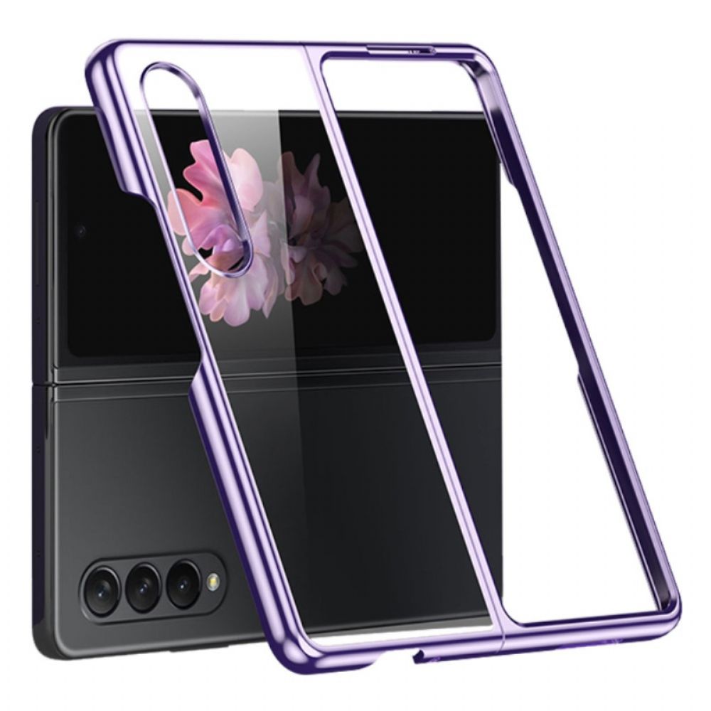 Telefoonhoesje voor Samsung Galaxy Z Fold 4 Transparant Metaal