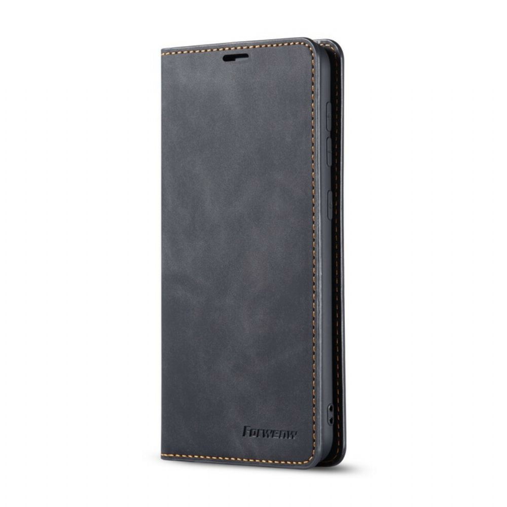 Bescherming Hoesje voor Samsung Galaxy A41 Folio-hoesje Lederen Effect Forwenw