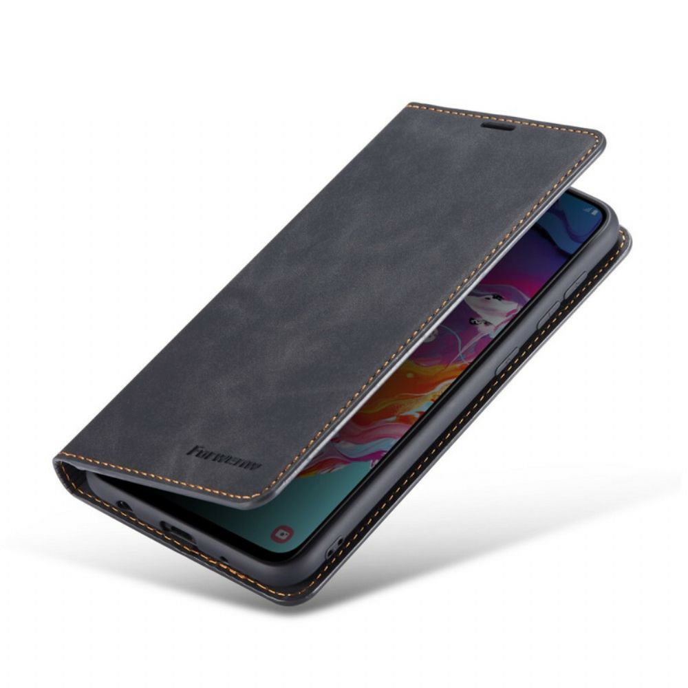 Bescherming Hoesje voor Samsung Galaxy A41 Folio-hoesje Lederen Effect Forwenw