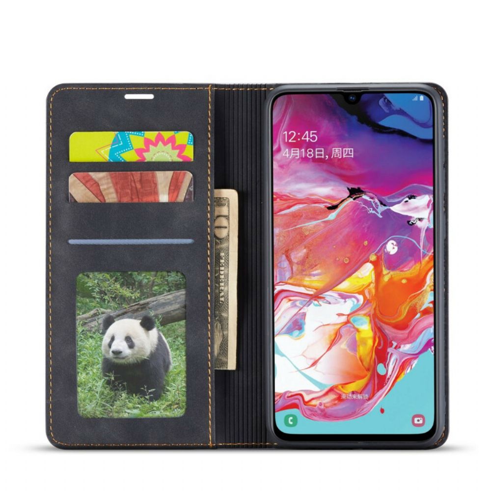 Bescherming Hoesje voor Samsung Galaxy A41 Folio-hoesje Lederen Effect Forwenw