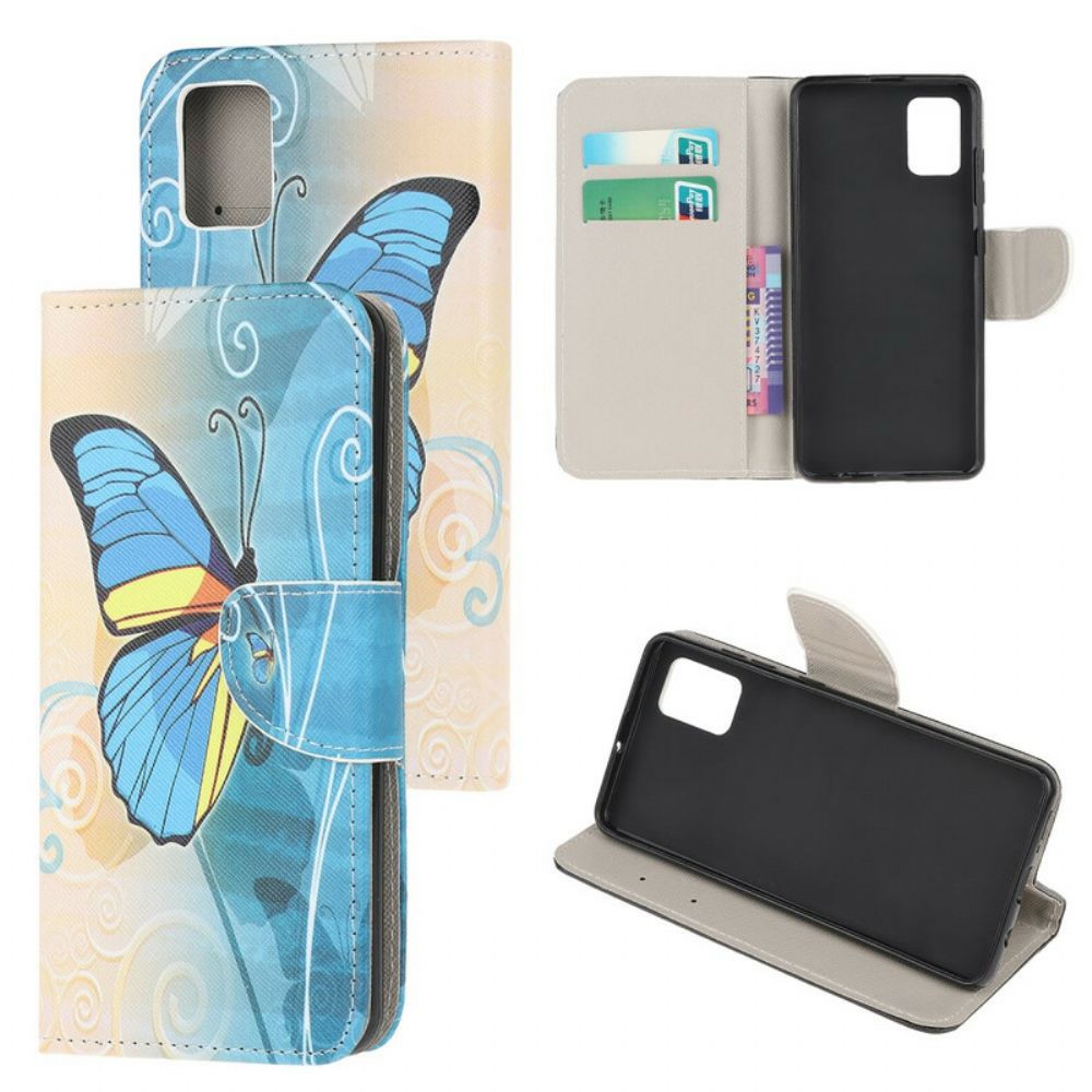 Flip Case voor Samsung Galaxy A41 Soevereine Vlinders