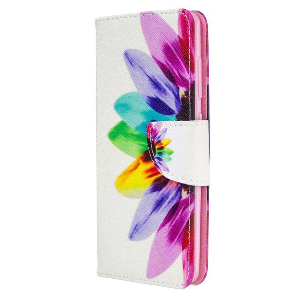 Folio-hoesje voor Samsung Galaxy A41 Aquarel Bloem