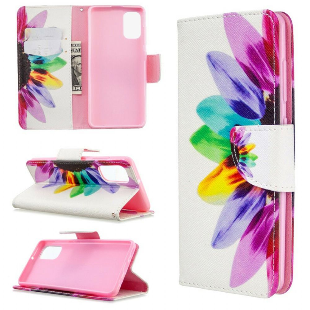 Folio-hoesje voor Samsung Galaxy A41 Aquarel Bloem