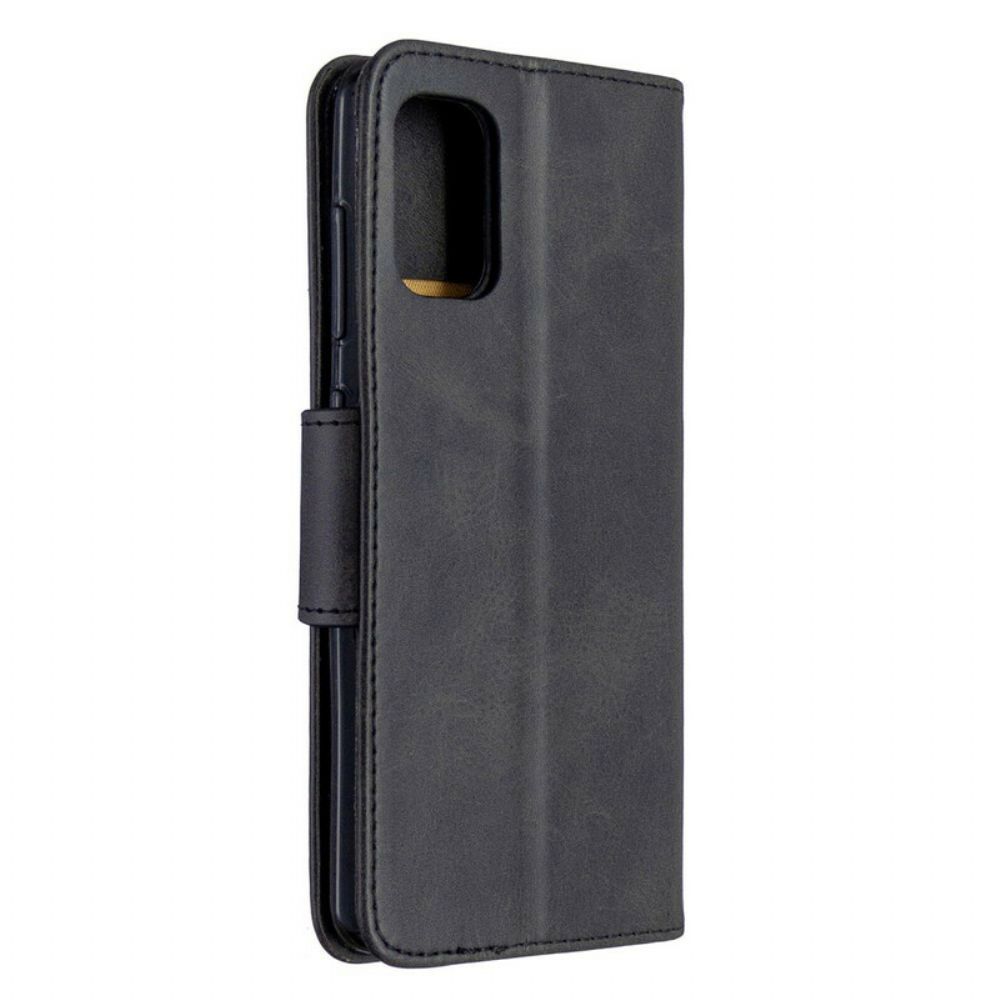 Folio-hoesje voor Samsung Galaxy A41 Flip Case Gladde Schuine Klep