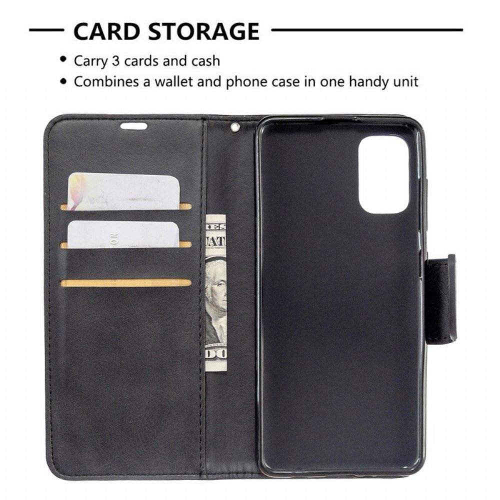 Folio-hoesje voor Samsung Galaxy A41 Flip Case Gladde Schuine Klep