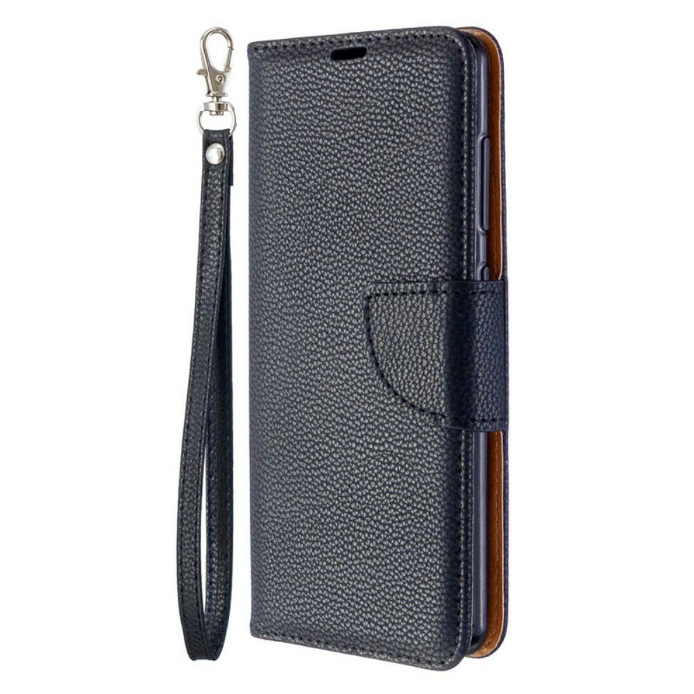 Folio-hoesje voor Samsung Galaxy A41 Flip Case Litchi Flap Schuin