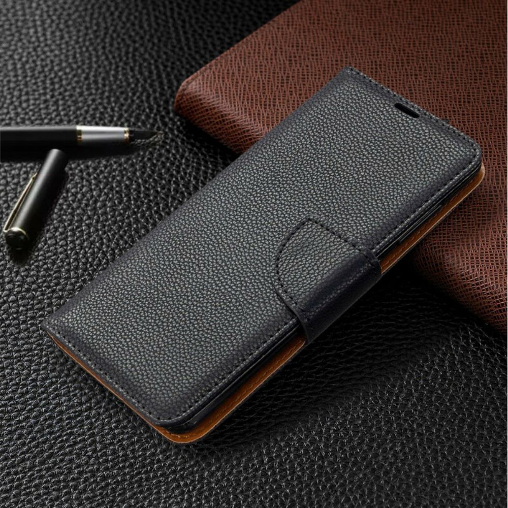 Folio-hoesje voor Samsung Galaxy A41 Flip Case Litchi Flap Schuin