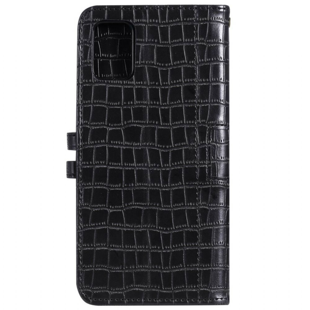 Folio-hoesje voor Samsung Galaxy A41 Helemaal Croc