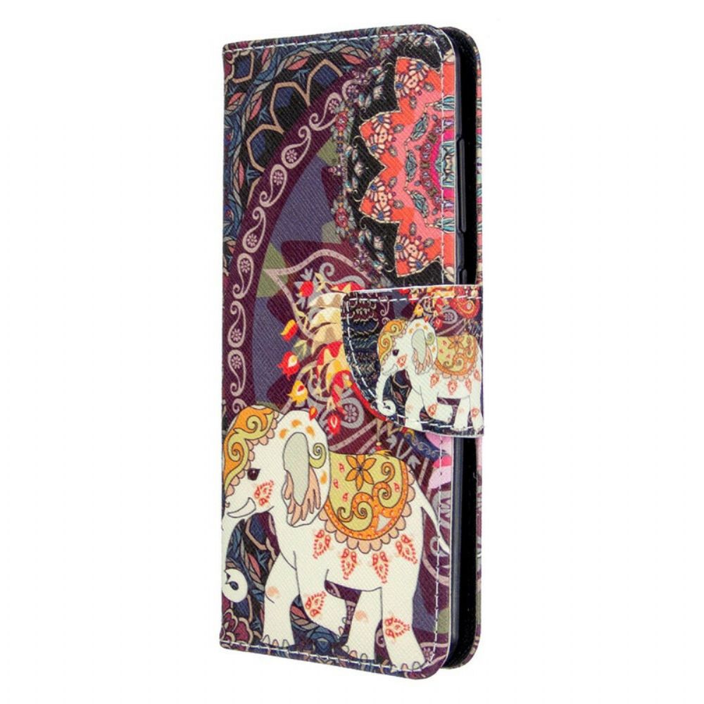 Folio-hoesje voor Samsung Galaxy A41 Indische Olifant