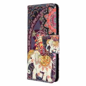 Folio-hoesje voor Samsung Galaxy A41 Indische Olifant