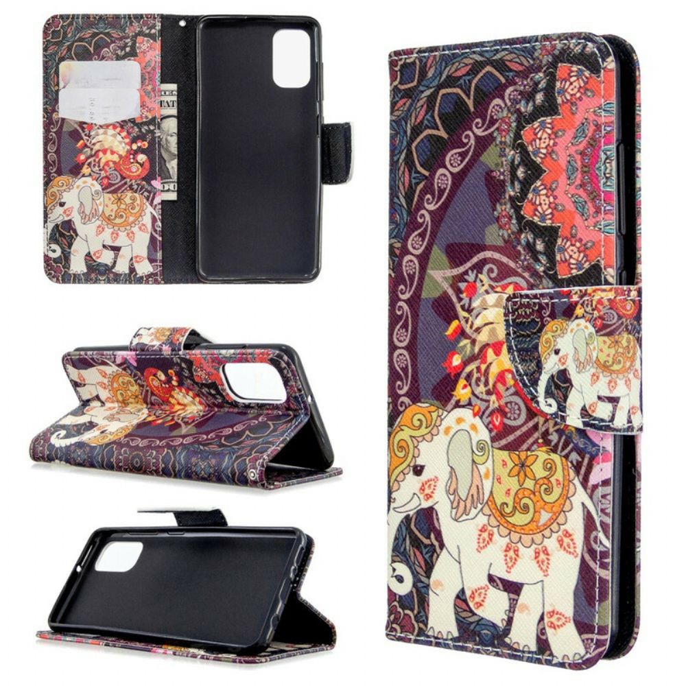 Folio-hoesje voor Samsung Galaxy A41 Indische Olifant