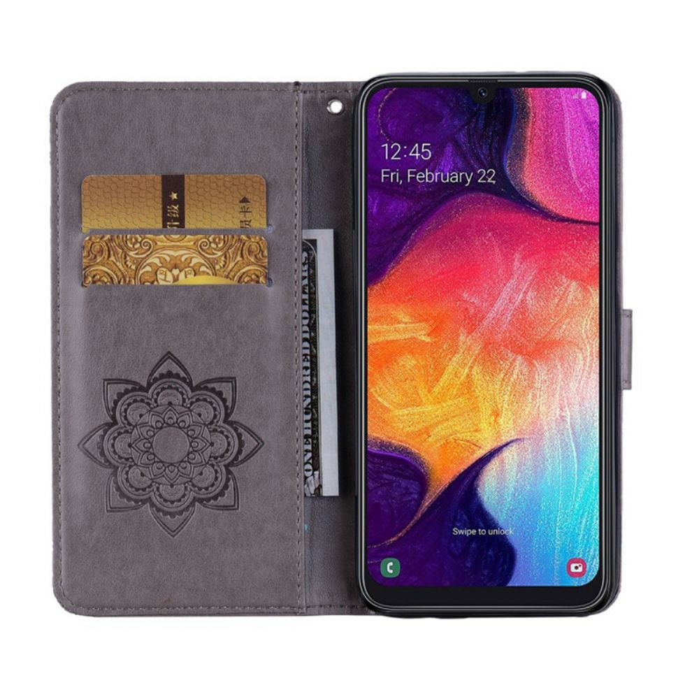 Folio-hoesje voor Samsung Galaxy A41 Uil Mandala En Charm