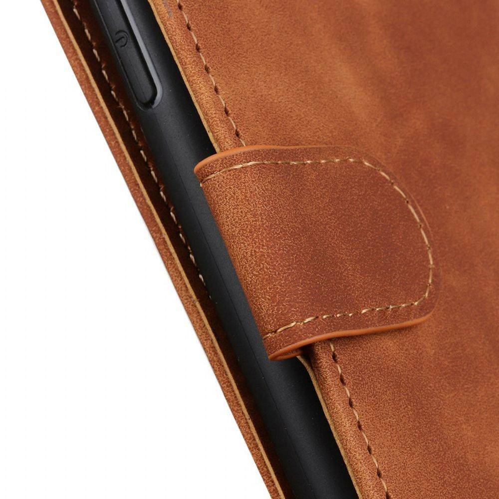 Folio-hoesje voor Samsung Galaxy A41 Vintage Leereffect Khazneh