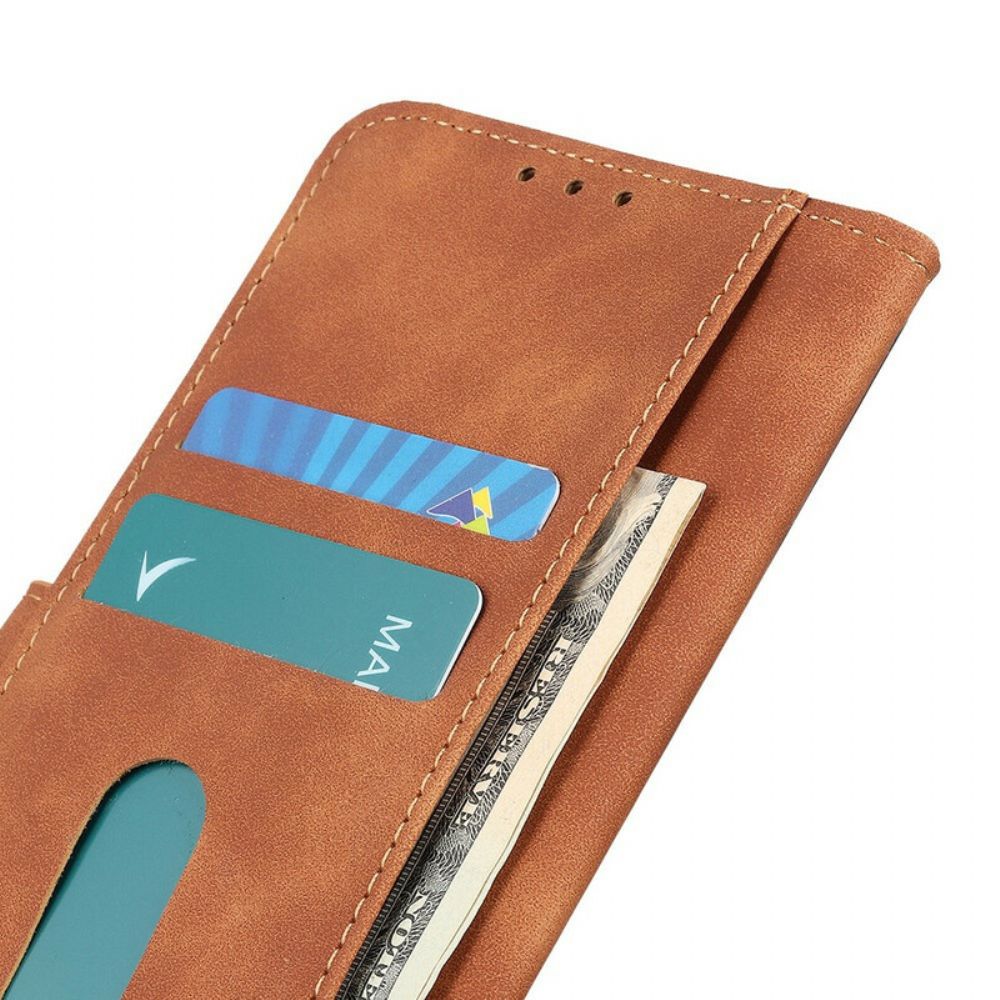 Folio-hoesje voor Samsung Galaxy A41 Vintage Leereffect Khazneh