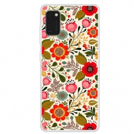 Hoesje voor Samsung Galaxy A41 Bloemen Tapijt