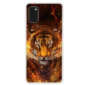 Hoesje voor Samsung Galaxy A41 Brandtijger