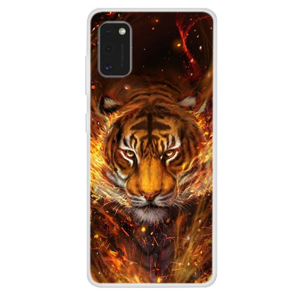 Hoesje voor Samsung Galaxy A41 Brandtijger