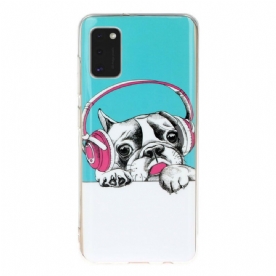 Hoesje voor Samsung Galaxy A41 Fluorescerende Hond