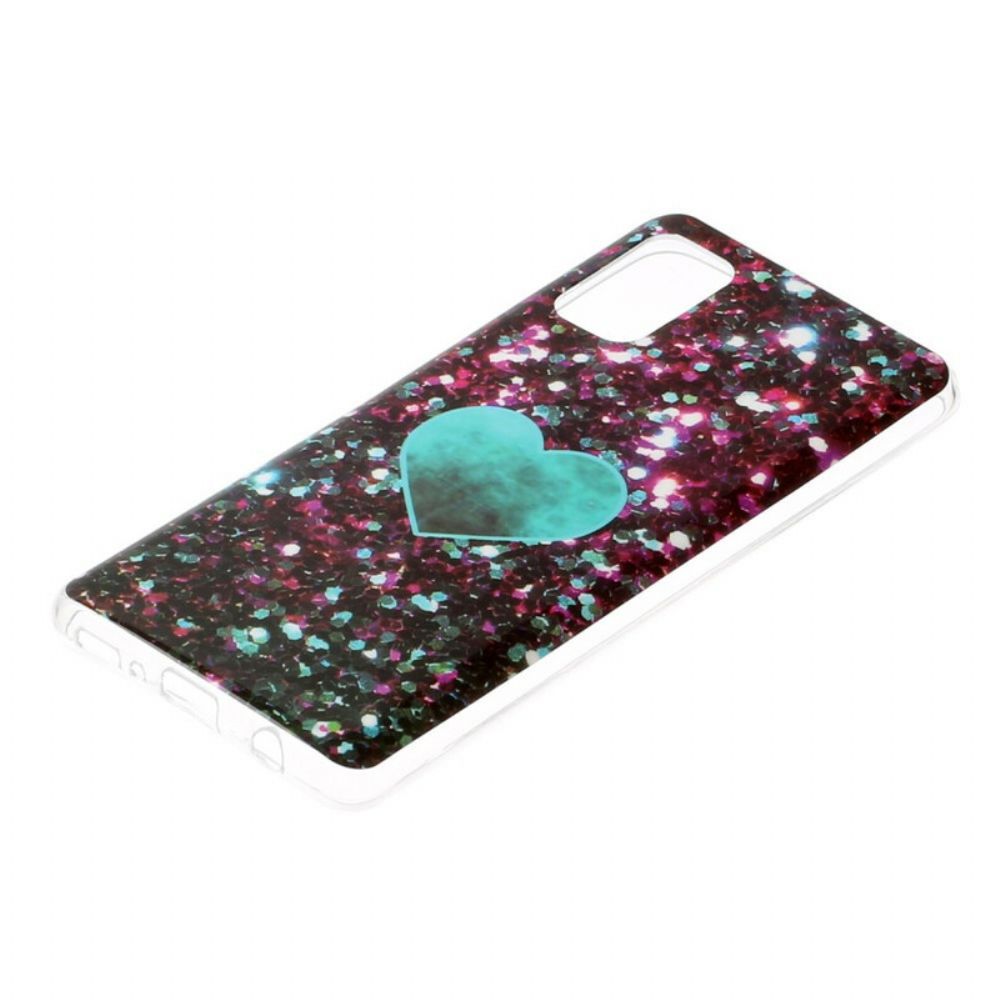 Hoesje voor Samsung Galaxy A41 Glitter Marmer