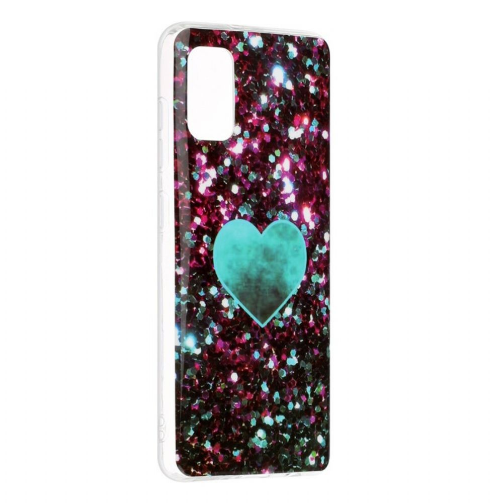 Hoesje voor Samsung Galaxy A41 Glitter Marmer