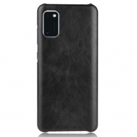 Hoesje voor Samsung Galaxy A41 Prestaties Litchi Leder Effect