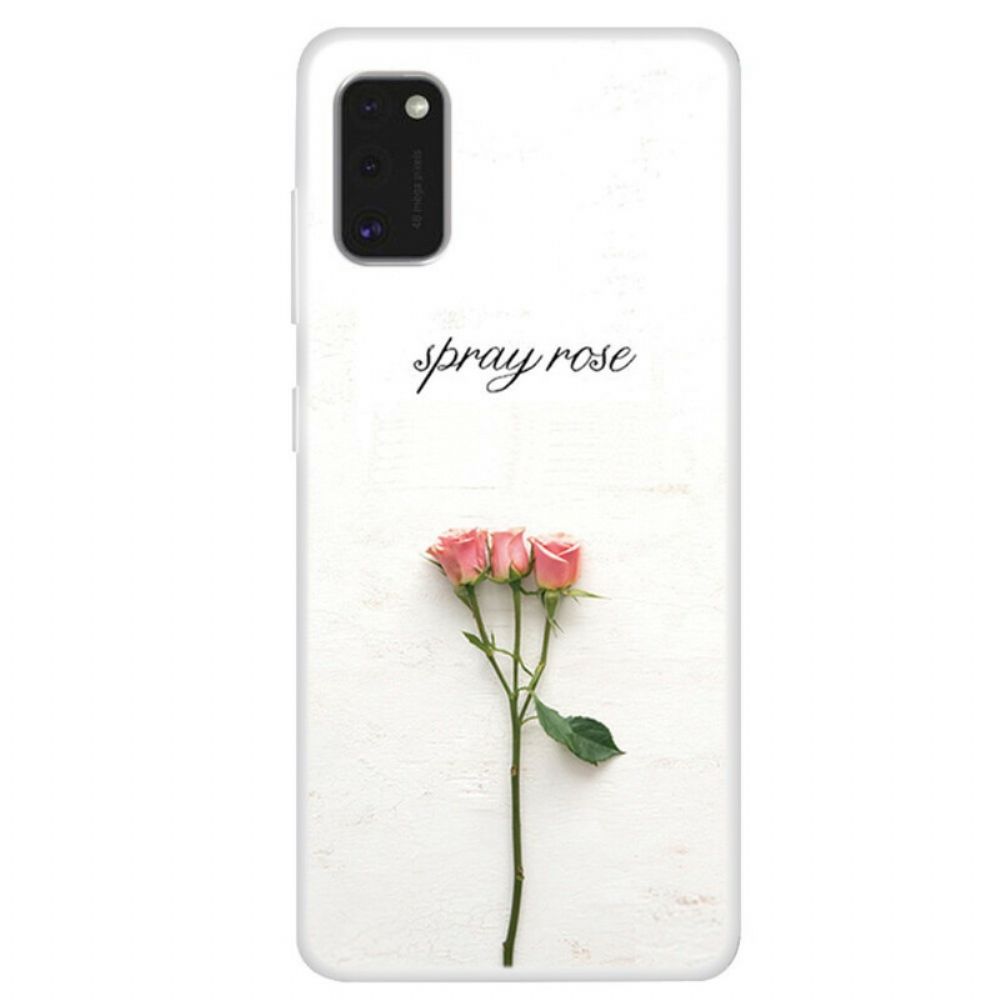 Hoesje voor Samsung Galaxy A41 Rozen Spuiten