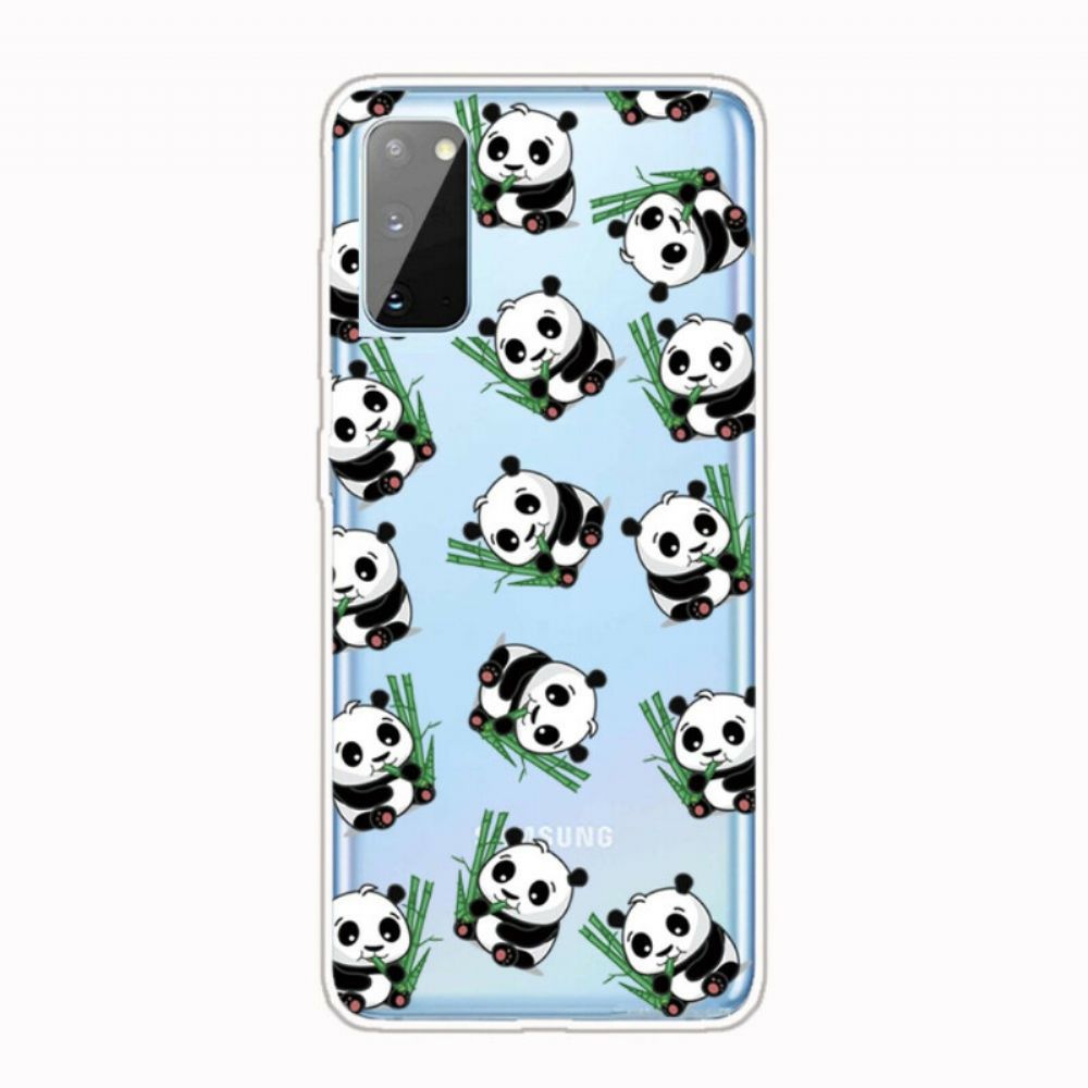 Hoesje voor Samsung Galaxy A41 Top Panda's Leuk