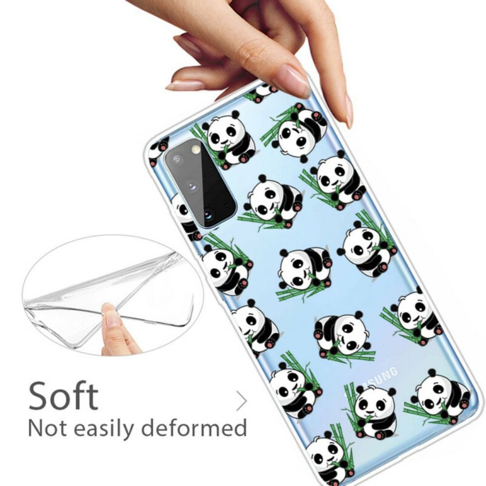 Hoesje voor Samsung Galaxy A41 Top Panda's Leuk