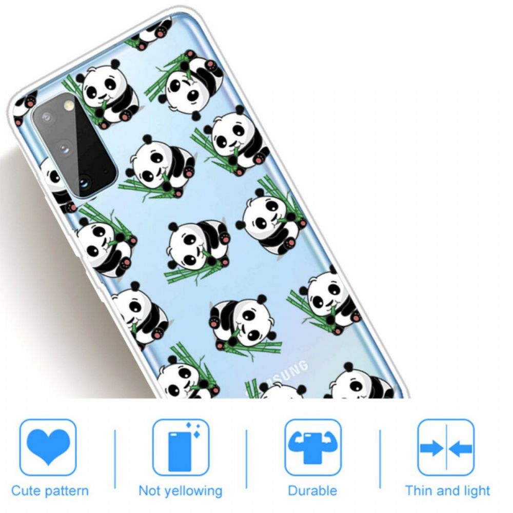 Hoesje voor Samsung Galaxy A41 Top Panda's Leuk