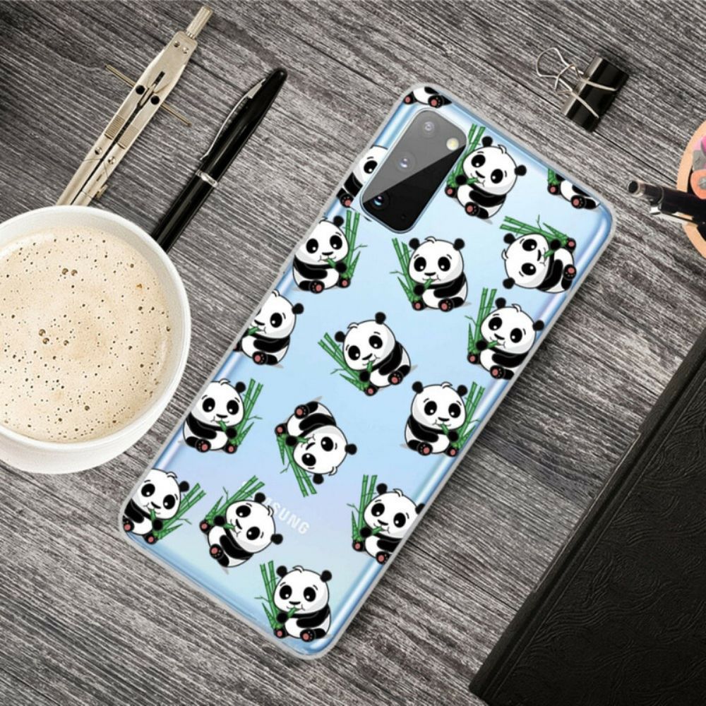 Hoesje voor Samsung Galaxy A41 Top Panda's Leuk