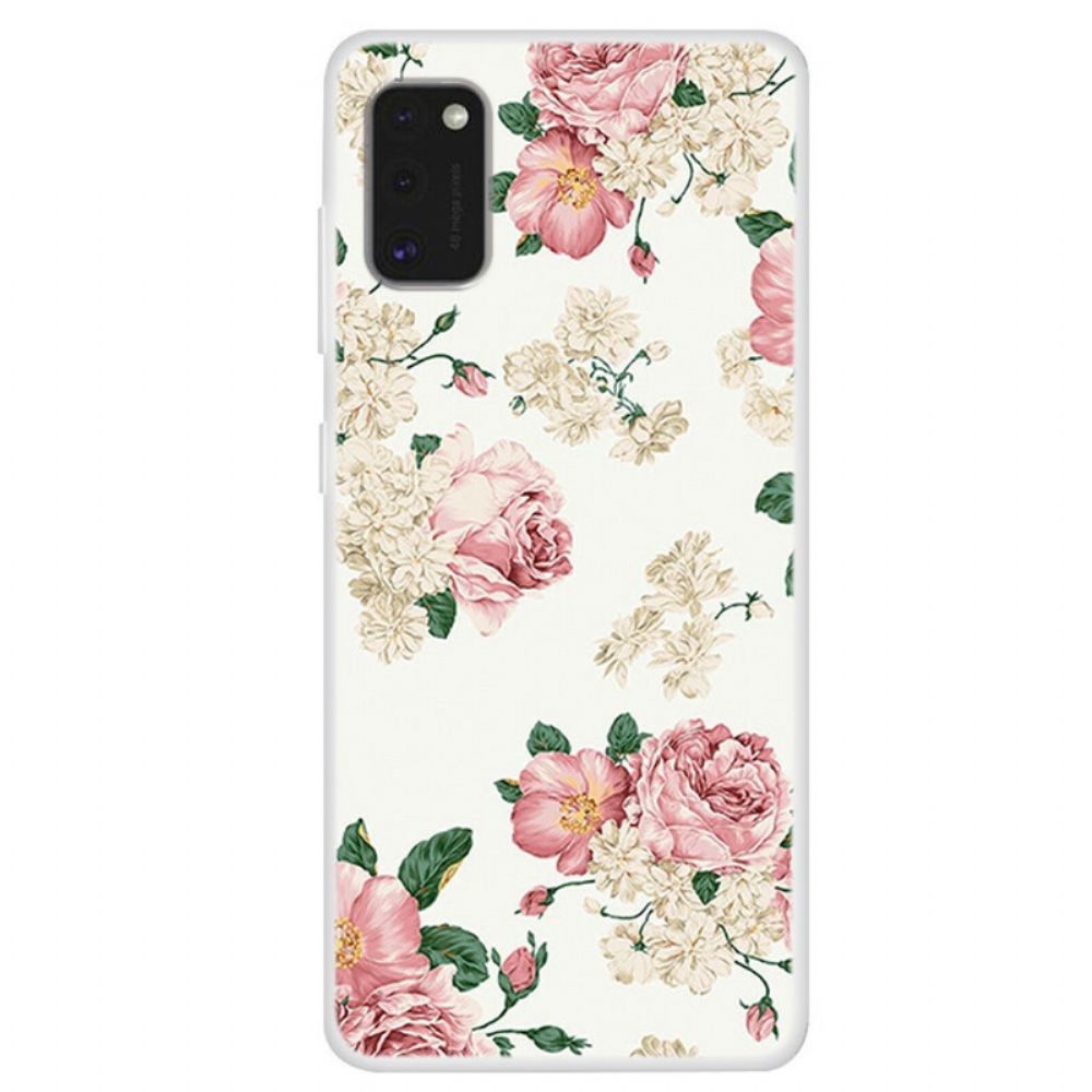 Hoesje voor Samsung Galaxy A41 Vrijheidsbloemen