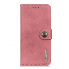 Leren Hoesje voor Samsung Galaxy A41 Imitatieleer Khazneh