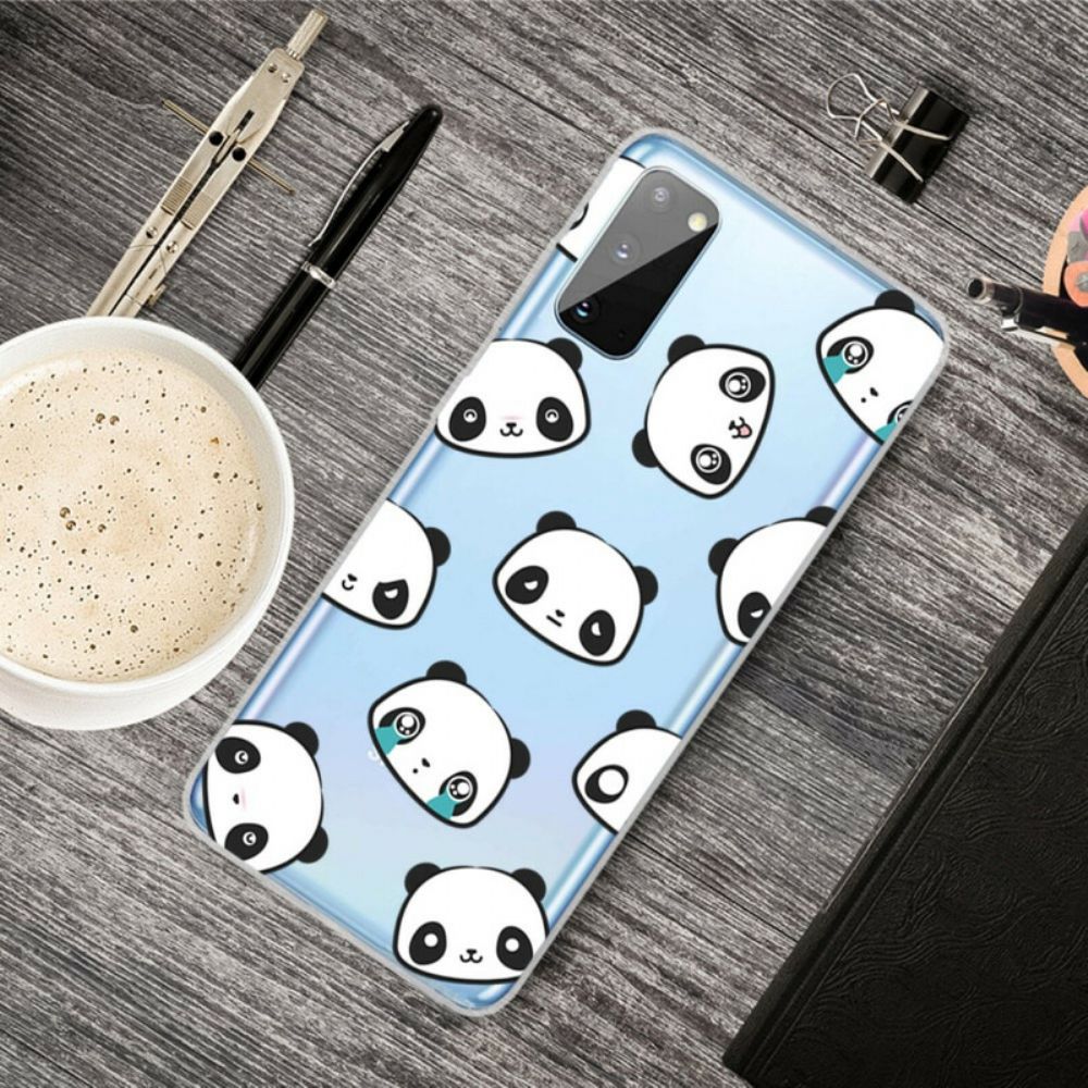 Telefoonhoesje voor Samsung Galaxy A41 Transparante Sentimentele Panda's