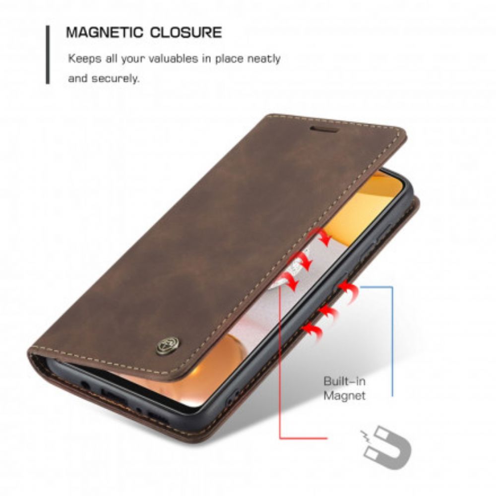 Bescherming Hoesje voor Samsung Galaxy S21 5G Folio-hoesje Caseme Kunstleer