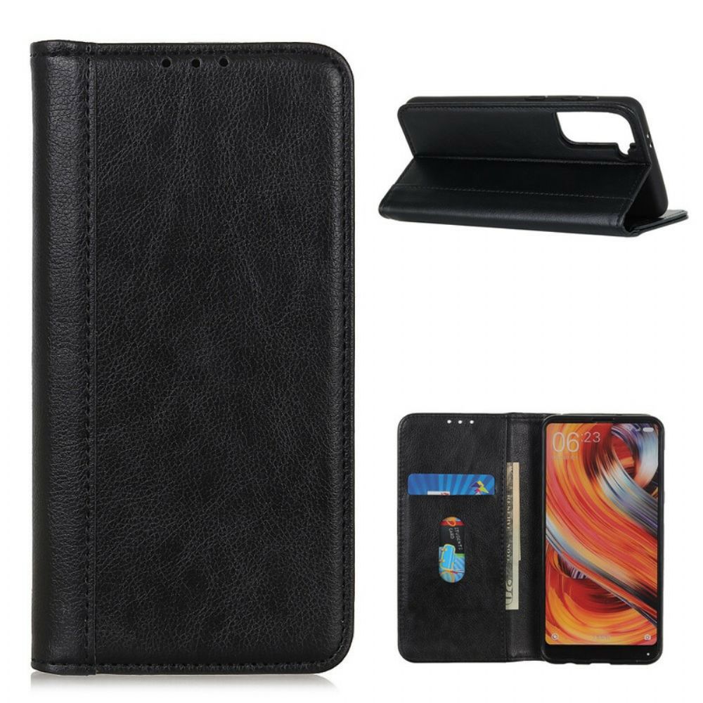 Bescherming Hoesje voor Samsung Galaxy S21 5G Folio-hoesje Elegance Split Litchi Leer