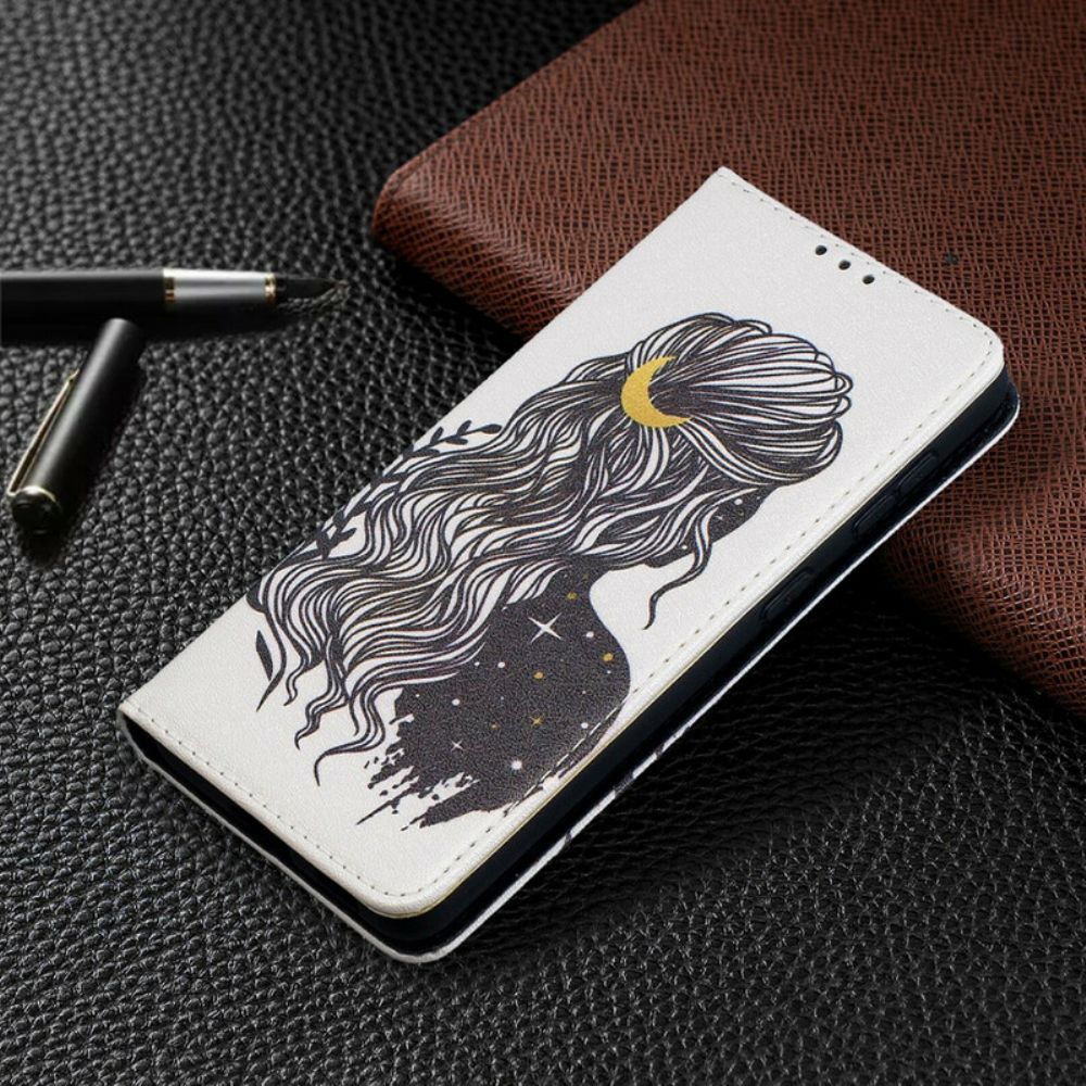 Bescherming Hoesje voor Samsung Galaxy S21 5G Folio-hoesje Mooi Haar