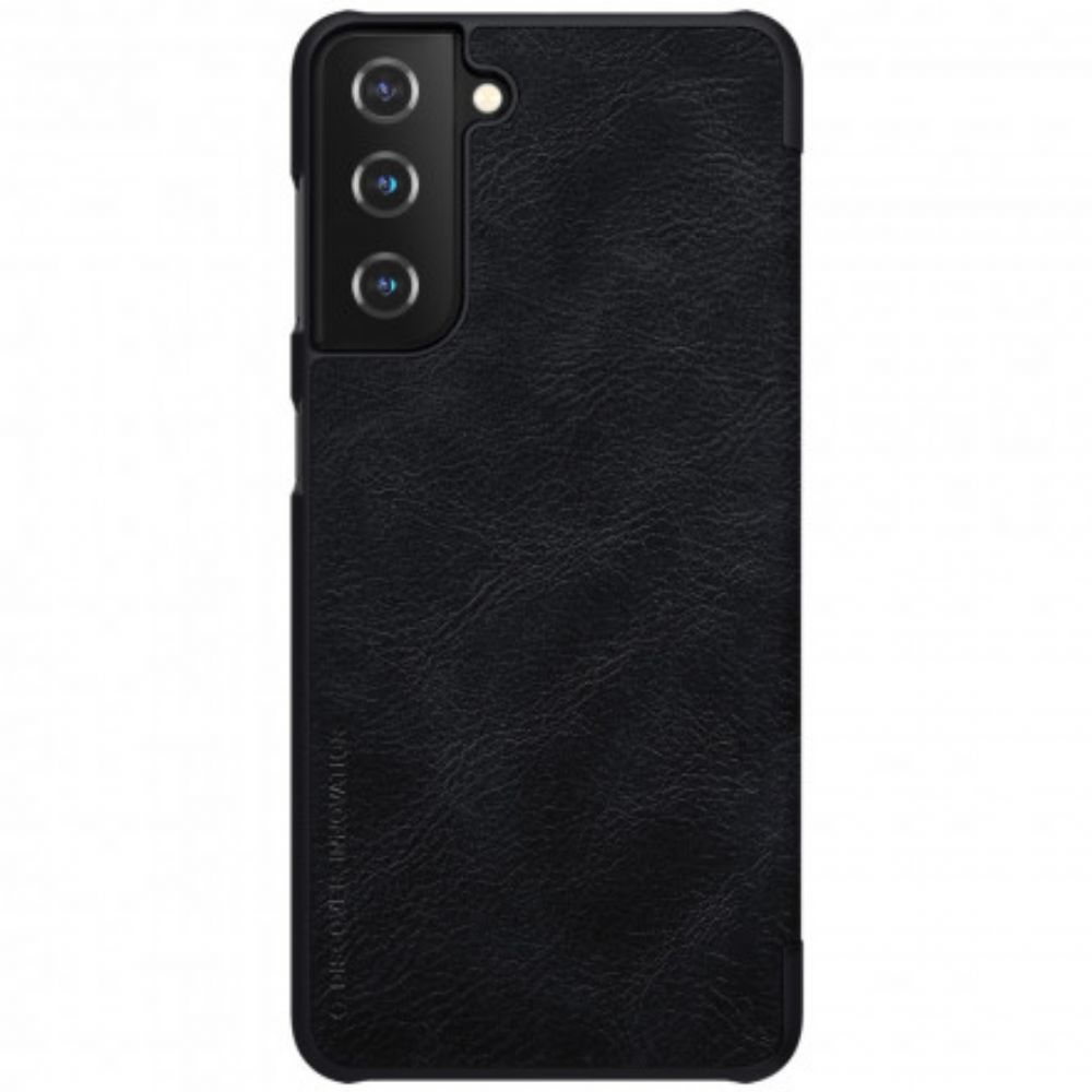 Bescherming Hoesje voor Samsung Galaxy S21 5G Folio-hoesje Nillkin Qin-serie