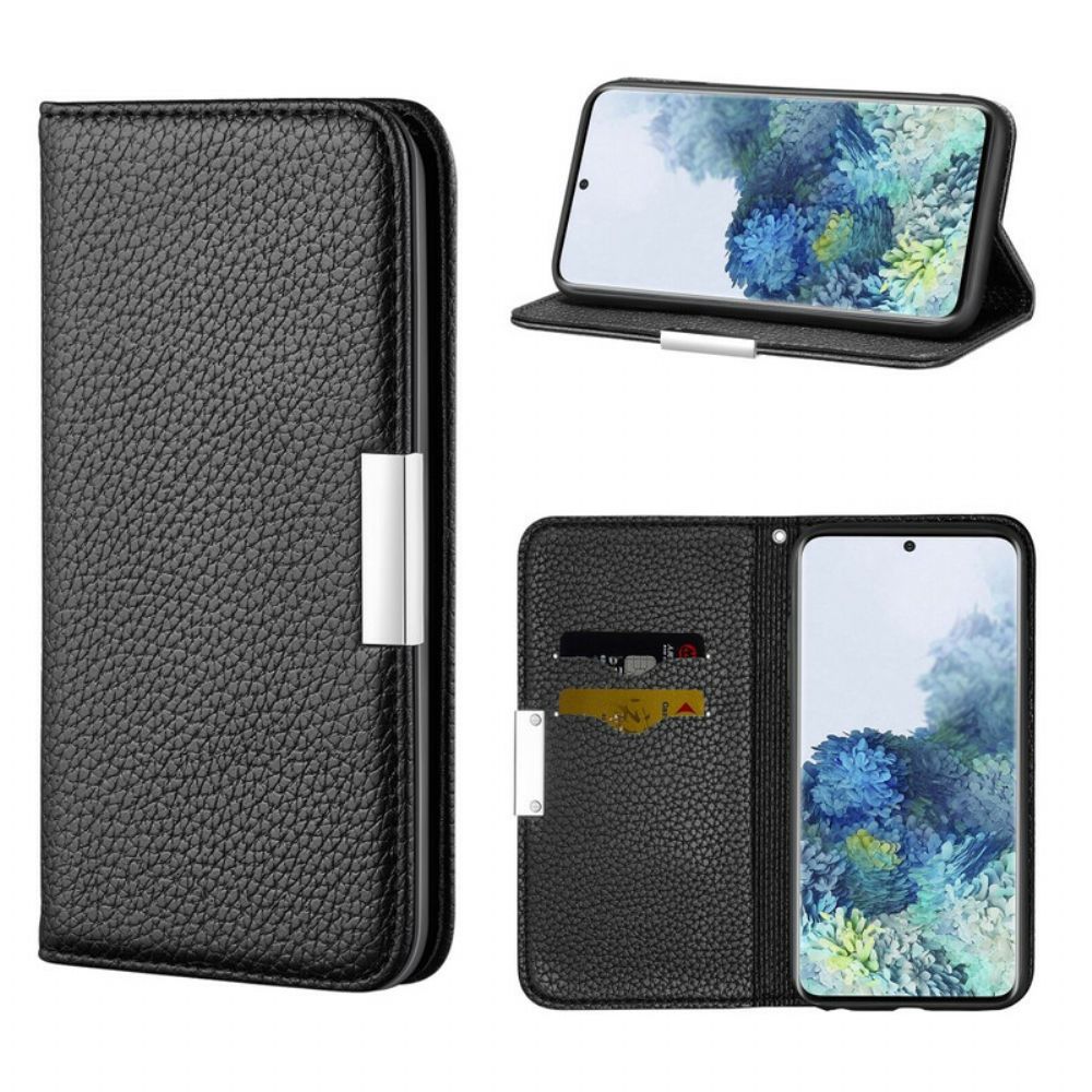 Bescherming Hoesje voor Samsung Galaxy S21 5G Folio-hoesje Ultra Chique Litchi Kunstleer