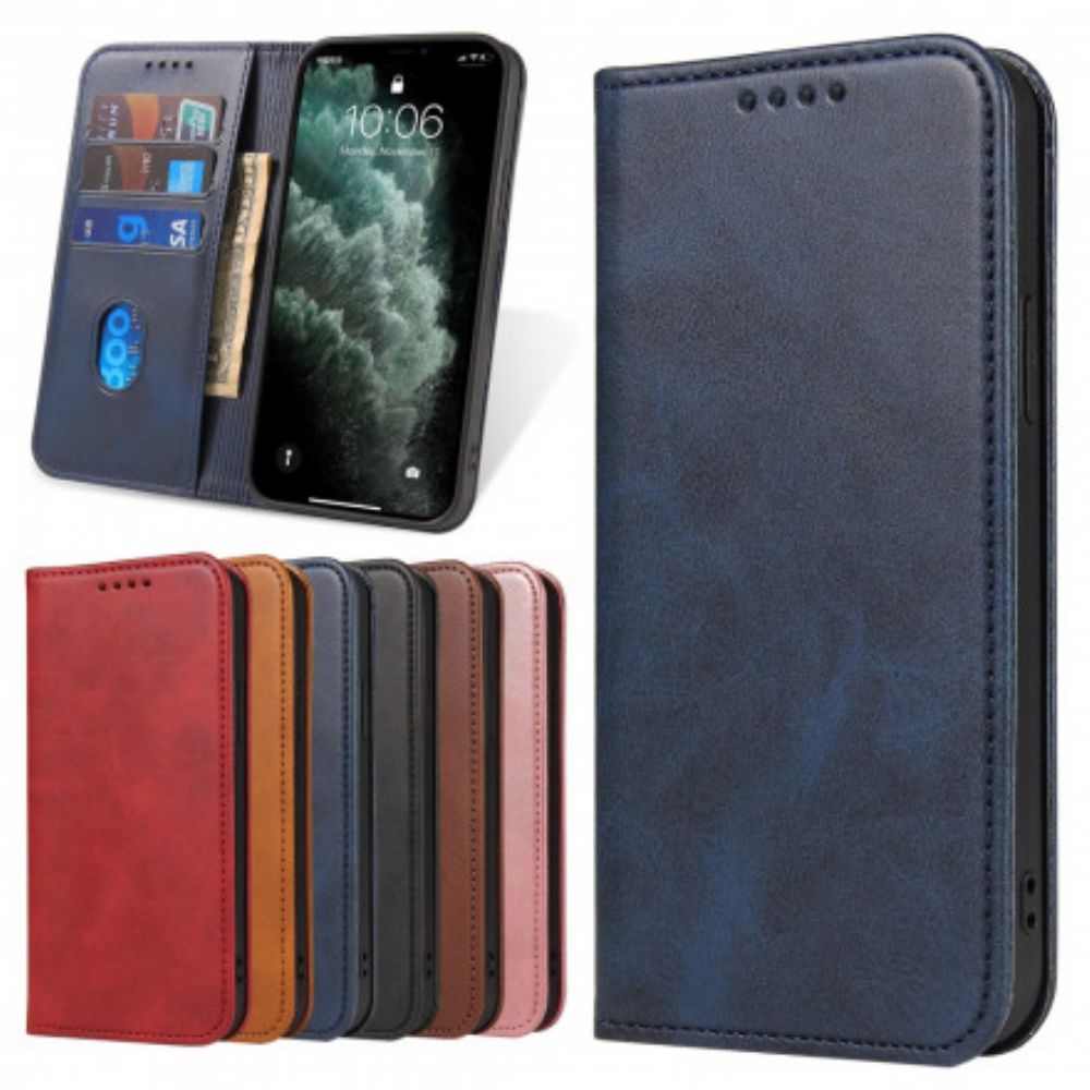 Bescherming Hoesje voor Samsung Galaxy S21 5G Folio-hoesje Zakelijke Stijl Leereffect