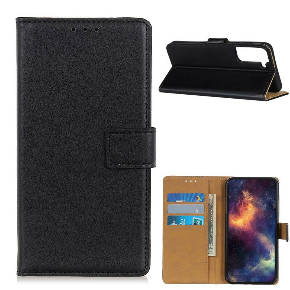 Flip Case voor Samsung Galaxy S21 5G Eenvoudig Kunstleer