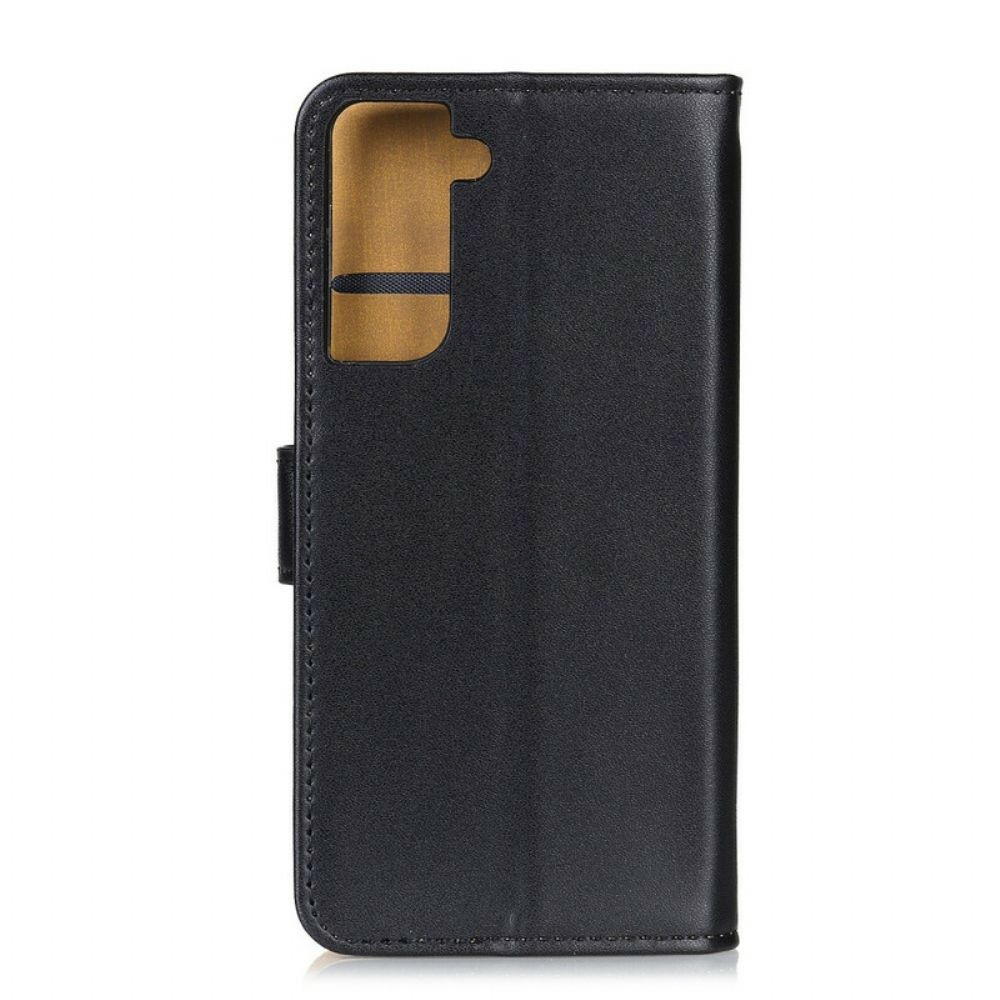 Flip Case voor Samsung Galaxy S21 5G Eenvoudig Kunstleer