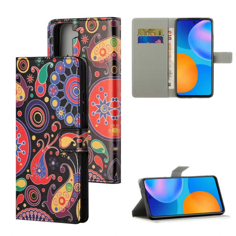 Flip Case voor Samsung Galaxy S21 5G Galaxy-ontwerp