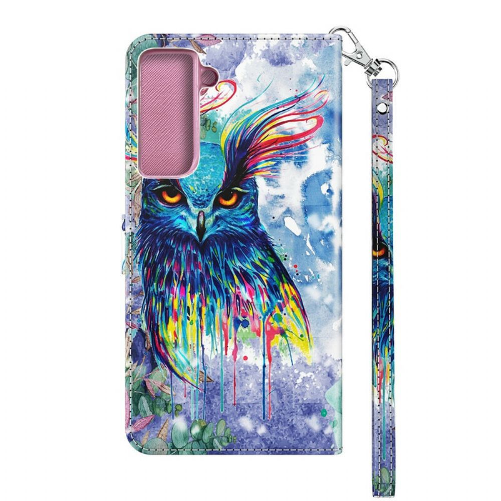 Folio-hoesje voor Samsung Galaxy S21 5G Aquarel Vogel