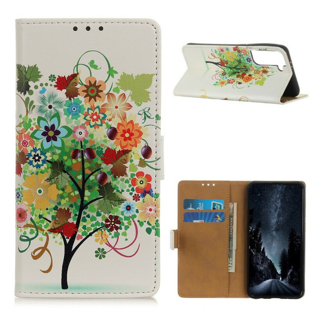 Folio-hoesje voor Samsung Galaxy S21 5G Bloeiende Boom